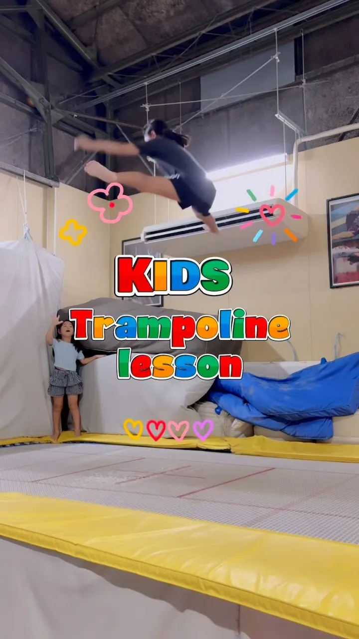予約殺到！キッズトランポリン教室